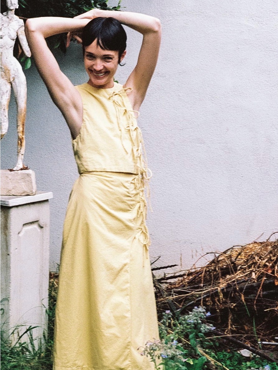 Nwt!! Maria Stanley Butter Tahini Top & Eldi Butter Skirt (Set!) — image 5 of 8